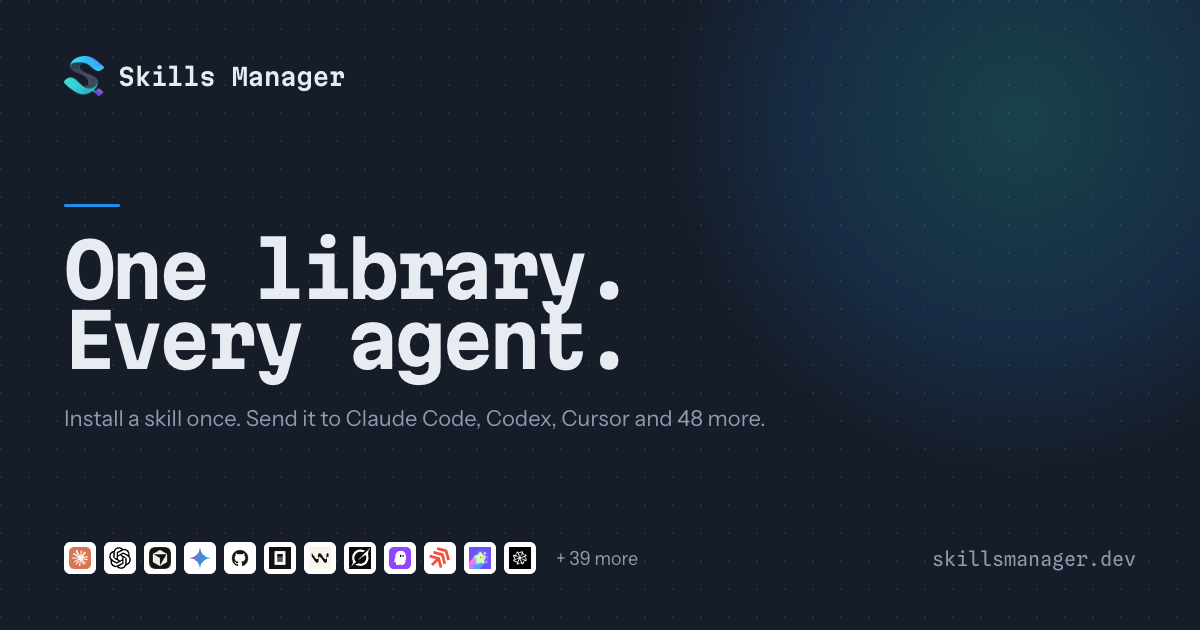 skills-manager website preview